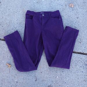 Style & Co Purple Slim Leg Stretch Jeans Size 6 Tummy Control Goth Cottagecore